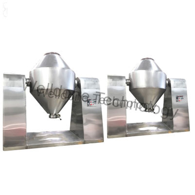 100L دو مخروط SUS316L جاروبرقی خشک کن چرخش ژنراتور بخار تهویه کننده کارخانه های تولید مواد غذایی