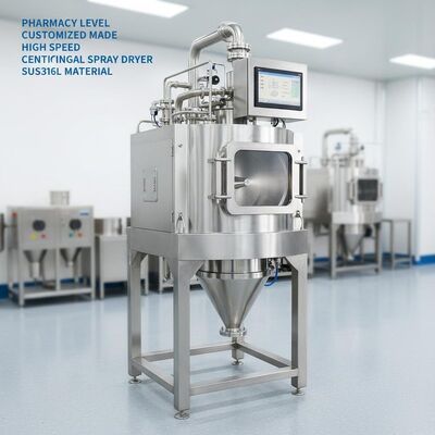 مواد خشک کن اسپری گریز از مرکز با سرعت بالا و سفارشی سازی سطح داروخانه SUS316L