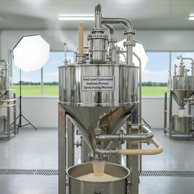 دستگاه خشک کن اسپری پروتئین سویا ساخته شده در سطح مواد غذایی سفارشی