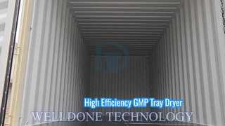 ویدئو از سینی هوای گرم GMP خشک کن Ove